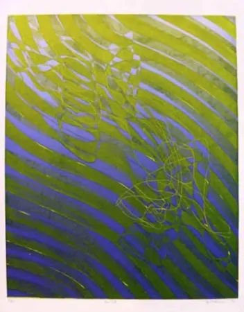 Grabado Hayter - The Fall