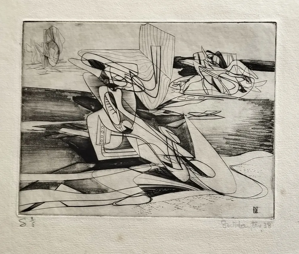 Grabado Hayter - Untitled, from Facile Proie