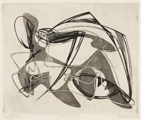 Aguafuerte Hayter - Viol de Lucrece