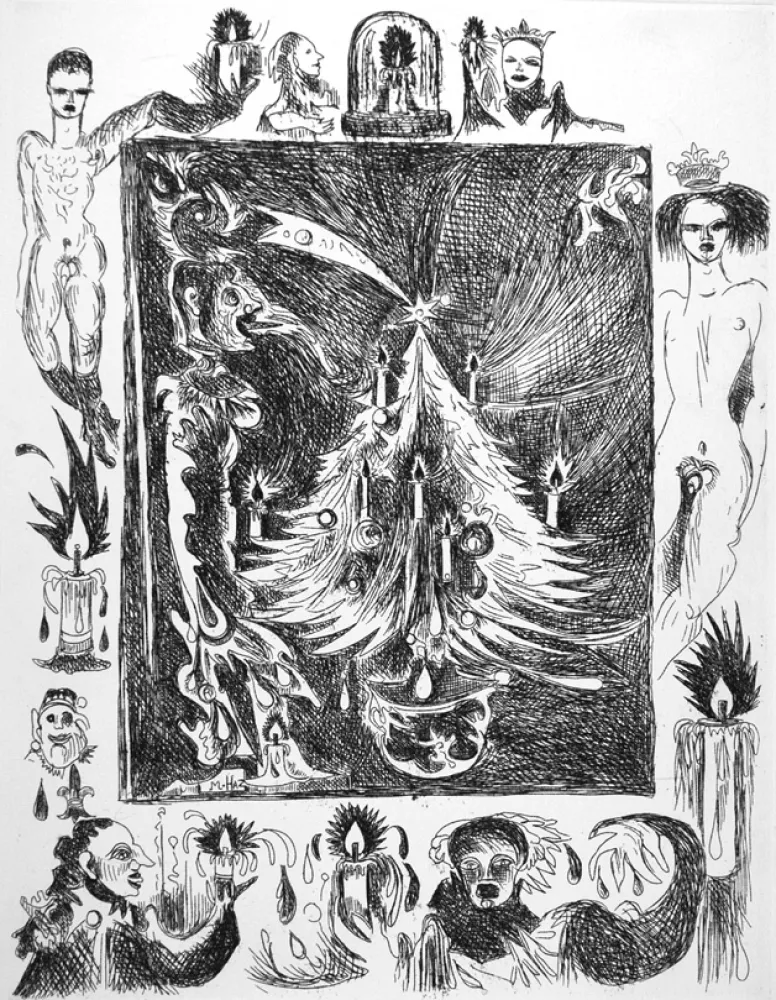 Aguafuerte Haz - Albero di Natale