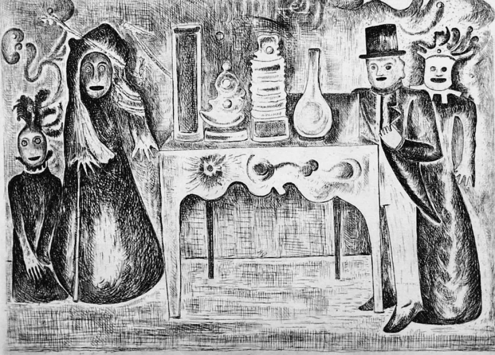 Aguafuerte Haz - Gli antiquari