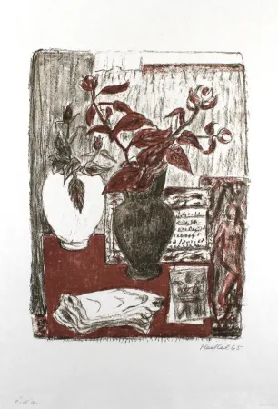 Litografía Heckel - Stilleben