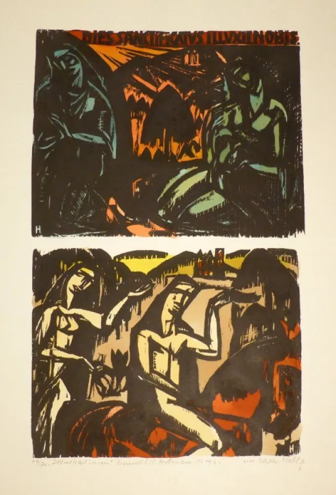 Grabado En Madera Helbig - „DIES SANCTIFICATVS ILLUXIT NOBIS