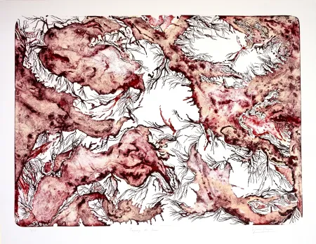 Litografía Henriquez - Paysage