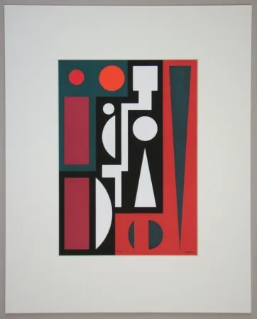 Serigrafía Herbin - Cinq, 1954