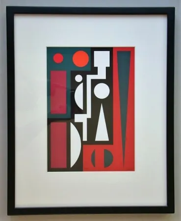 Serigrafía Herbin - Cinq, 1954