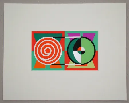 Serigrafía Herbin - Minuit - 1953 