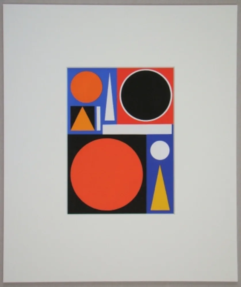 Serigrafía Herbin - Veine, 1953