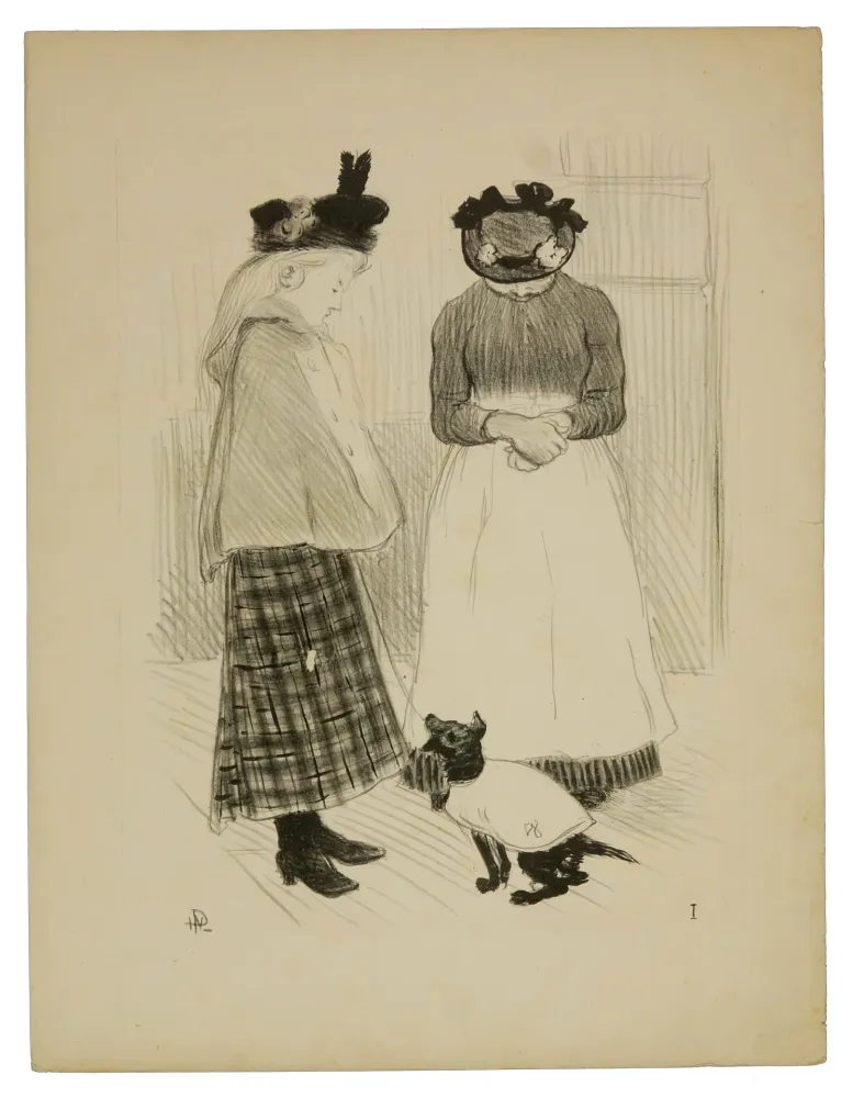 Litografía Hermann-Paul - 1. Distractions permises