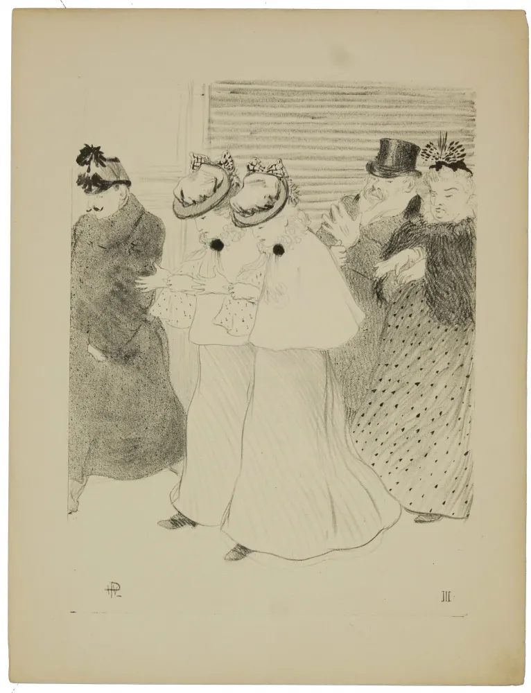 Litografía Hermann-Paul - 3. Gens comme il faut 