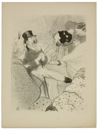 Litografía Hermann-Paul - 7. Les Fiancés