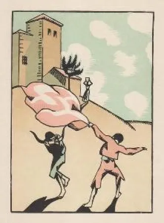 Grabado En Madera Hermann-Paul - Douze dessins pour amour de Goya, composés et gravés par Hermann-Paul