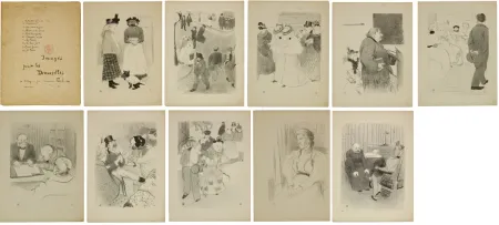 Litografía Hermann-Paul - Images pour les Demoiselles