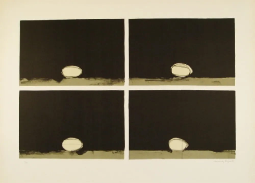 Litografía Hernandez Pijuan - 4 ous