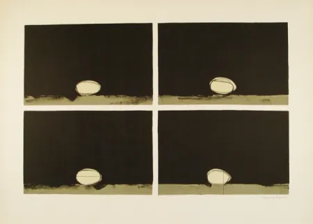 Litografía Hernandez Pijuan - 4 ous