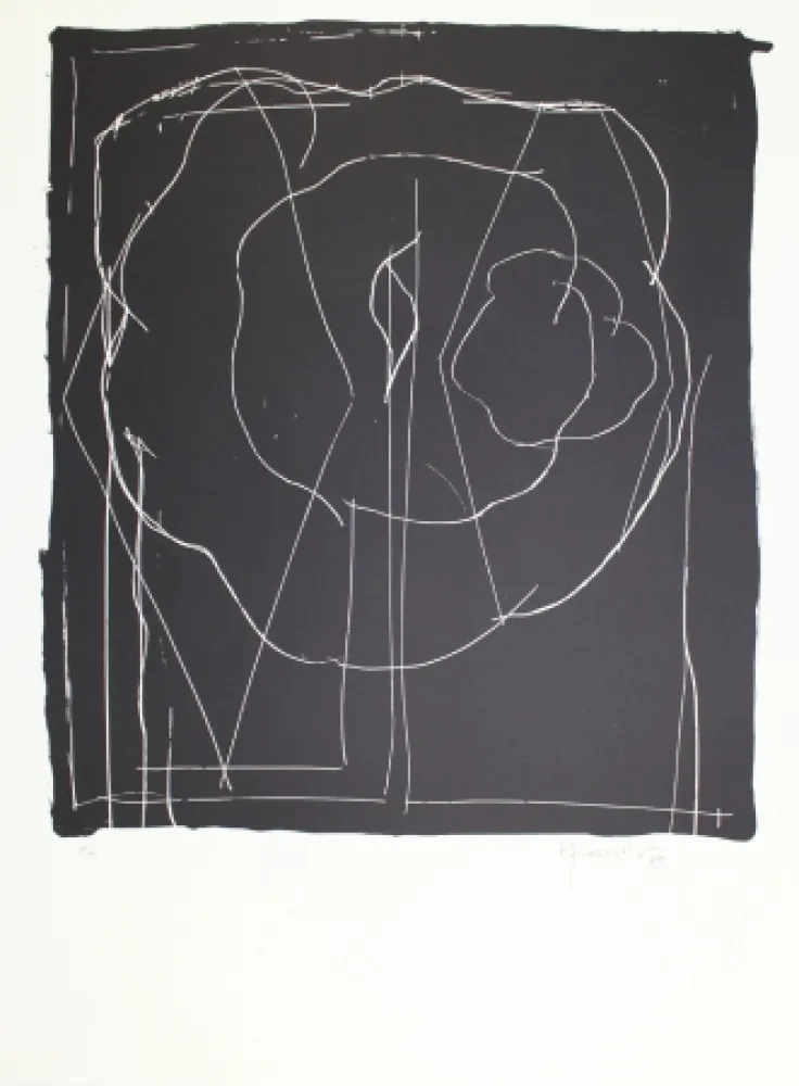 Litografía Hernandez Pijuan - A.L. Barcelona-IV