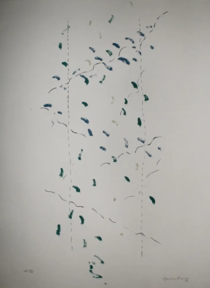 Litografía Hernandez Pijuan - A.L. Osaka (avant-la-lettre Osaka)