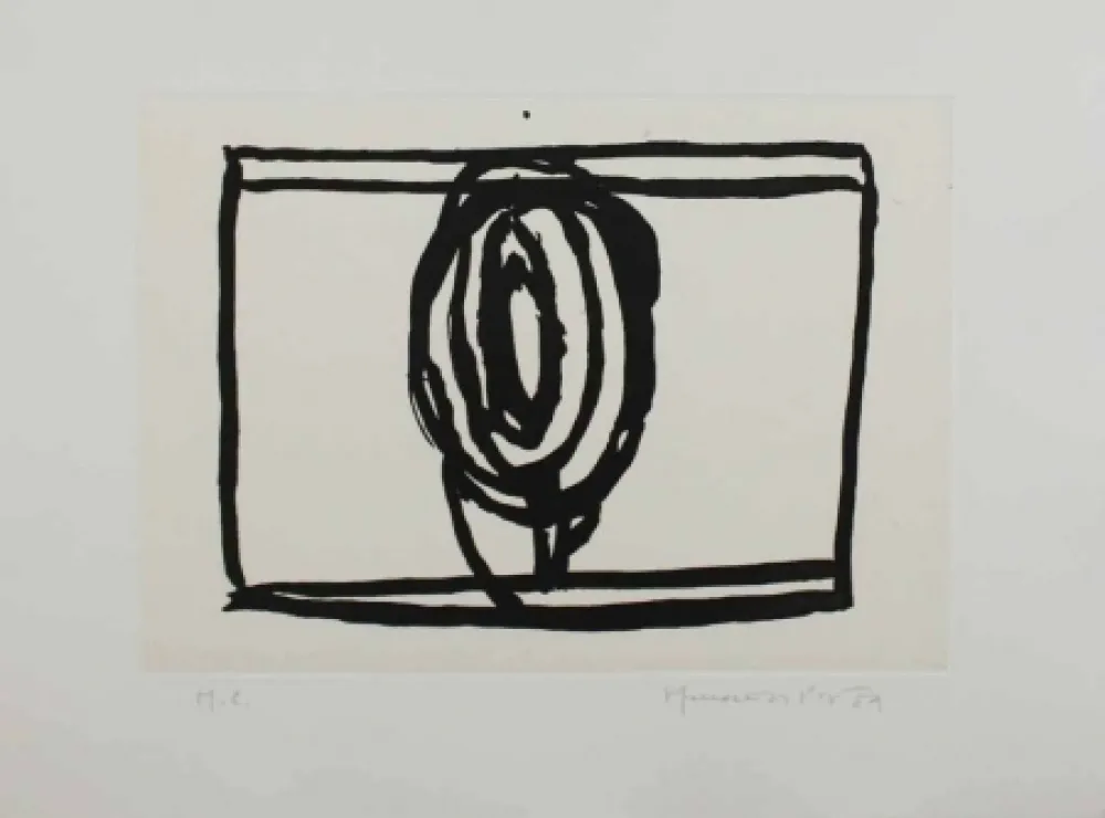 Aguatinta Hernandez Pijuan - Arbres 2