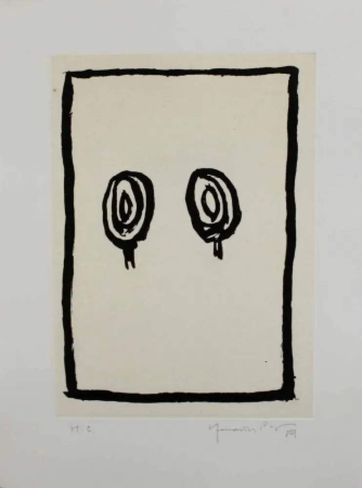 Aguatinta Hernandez Pijuan - Arbres 3