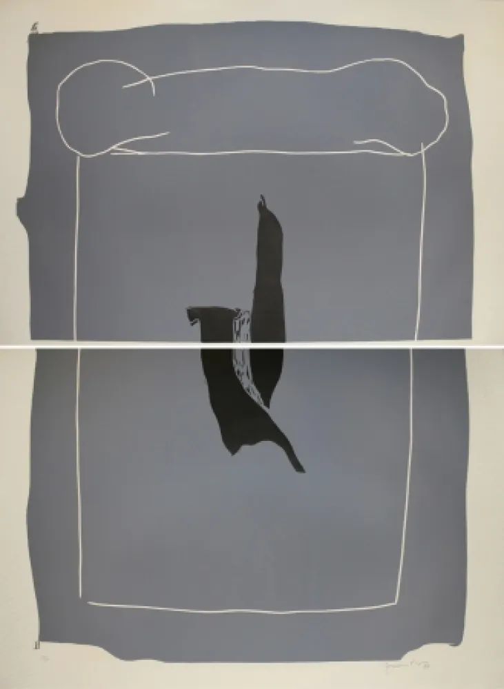 Linograbado Hernandez Pijuan - Camí (Road)