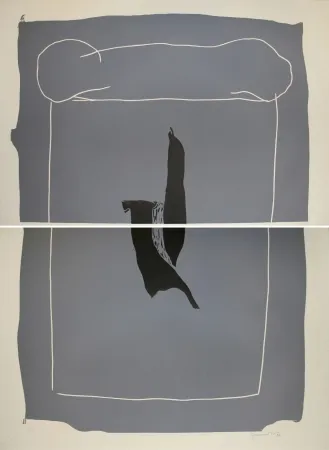 Linograbado Hernandez Pijuan - Camí (Road)