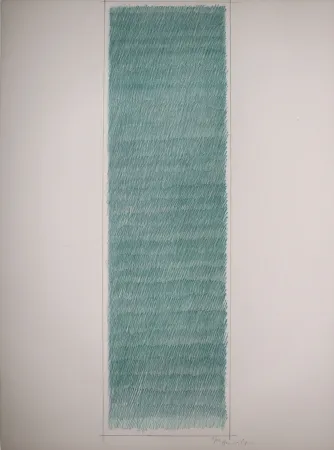 Litografía Hernandez Pijuan - Cartel avant la lettre de las exposiciones Galeria Joan Prats y Galeria Ciento