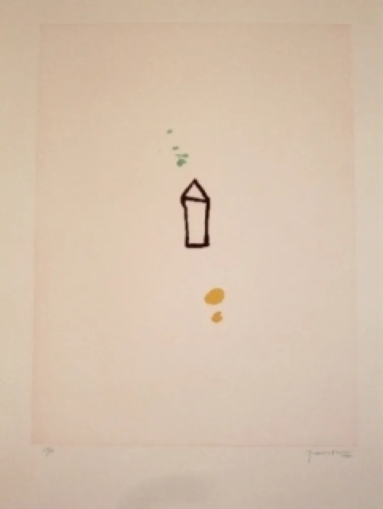 Aguafuerte Y Aguatinta Hernandez Pijuan - Casa amb jardi 1