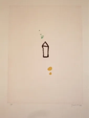 Aguafuerte Y Aguatinta Hernandez Pijuan - Casa amb jardi 1