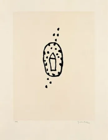 Aguatinta Hernandez Pijuan - Casa amb jardí 2