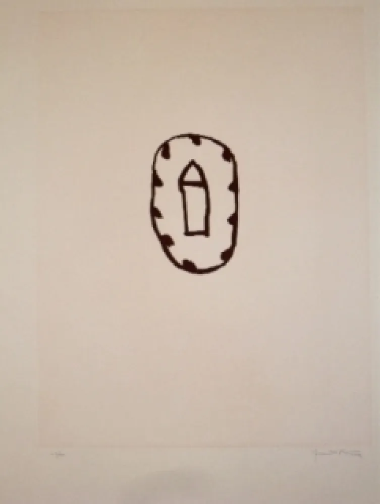 Aguafuerte Y Aguatinta Hernandez Pijuan - Casa amb jardi 3