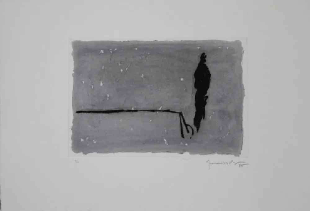 Aguatinta Hernandez Pijuan - El xiprer / The Cypress