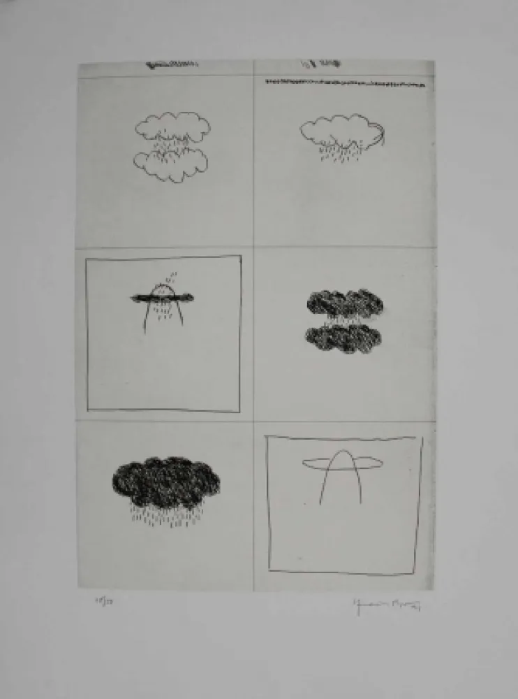 Grabado Hernandez Pijuan - Esbós (