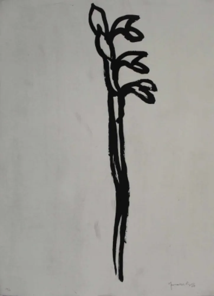 Aguatinta Hernandez Pijuan - Flor 1