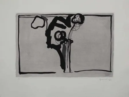 Aguatinta Hernandez Pijuan - Flors II