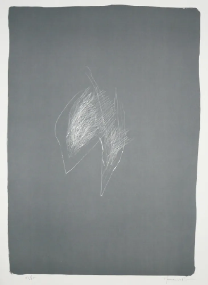 Litografía Hernandez Pijuan - Fulles 2