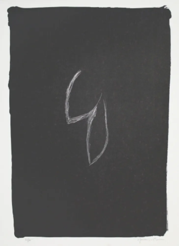 Litografía Hernandez Pijuan - Fulles I