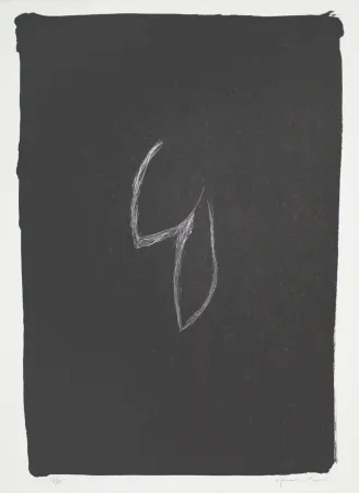 Litografía Hernandez Pijuan - Fulles I