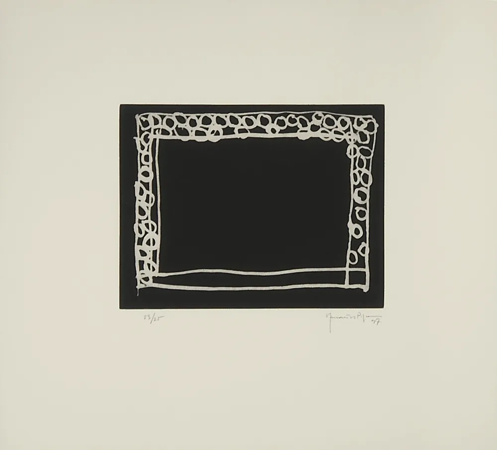 Grabado Hernandez Pijuan - Jardín IV