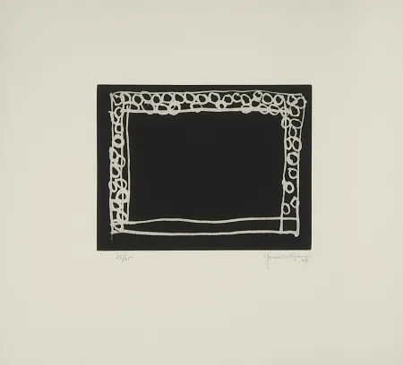 Grabado Hernandez Pijuan - Jardín IV