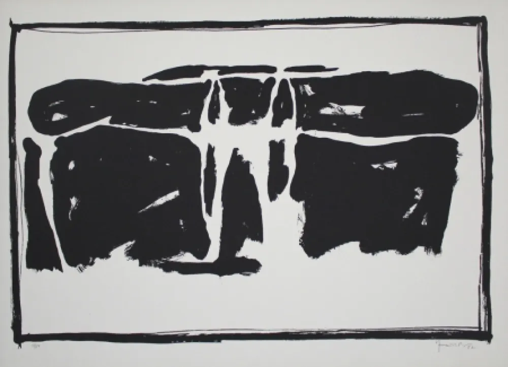 Litografía Hernandez Pijuan - Landscape 1