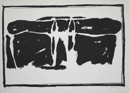 Litografía Hernandez Pijuan - Landscape 1