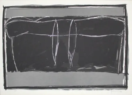 Litografía Hernandez Pijuan - Landscape 3