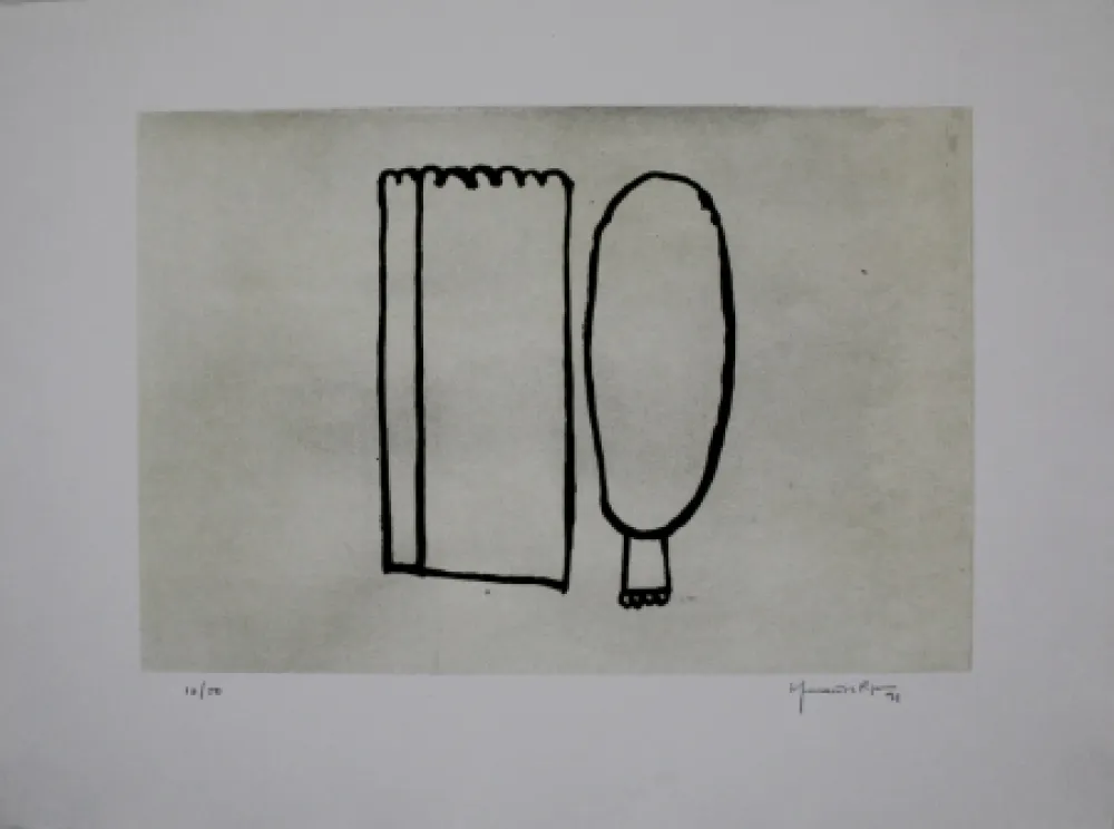 Aguatinta Hernandez Pijuan - Memòria de la Segarra I