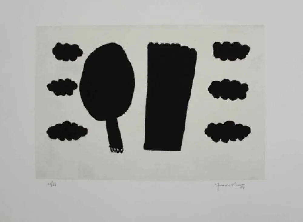 Aguatinta Hernandez Pijuan - Memòria de la Segarra II