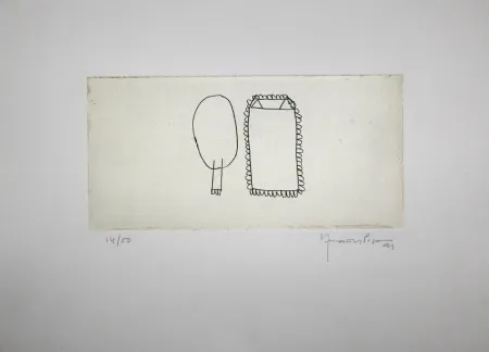 Grabado Hernandez Pijuan - Memòria de la Segarra III