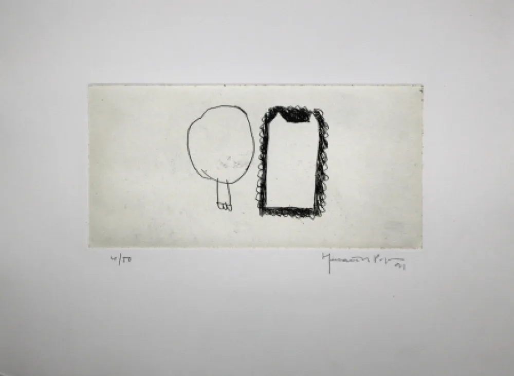 Grabado Hernandez Pijuan - Memòria de la Segarra IV