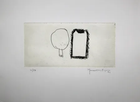 Grabado Hernandez Pijuan - Memòria de la Segarra IV