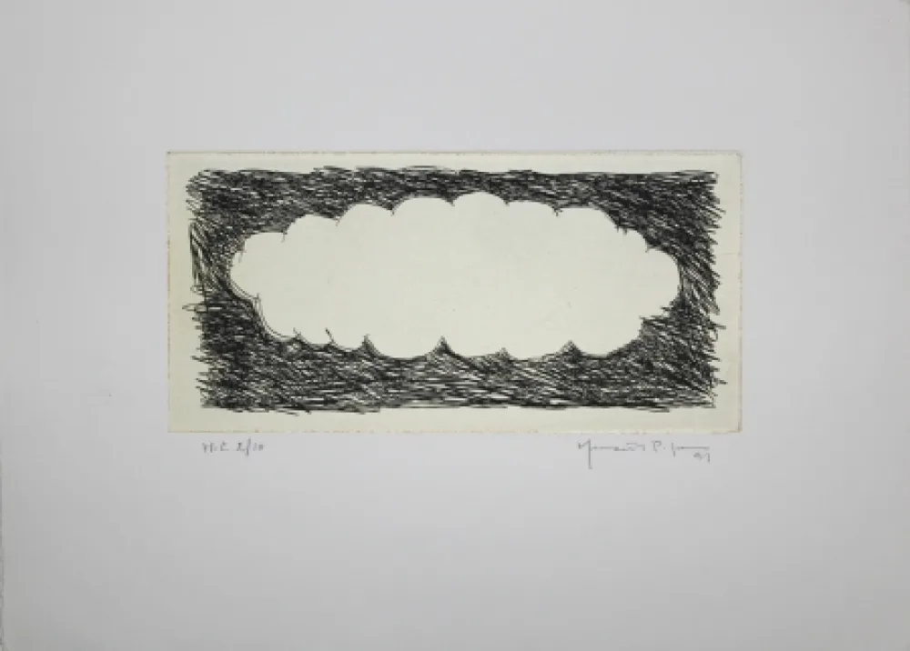 Grabado Hernandez Pijuan - Memòria de la Segarra VIII