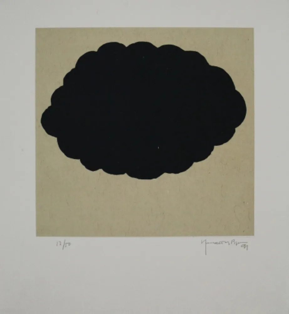 Aguatinta Hernandez Pijuan - Núvols I