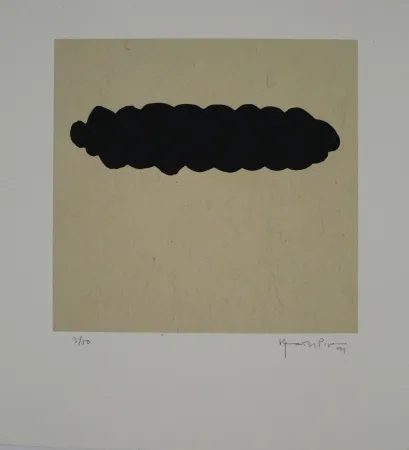 Aguatinta Hernandez Pijuan - Núvols II